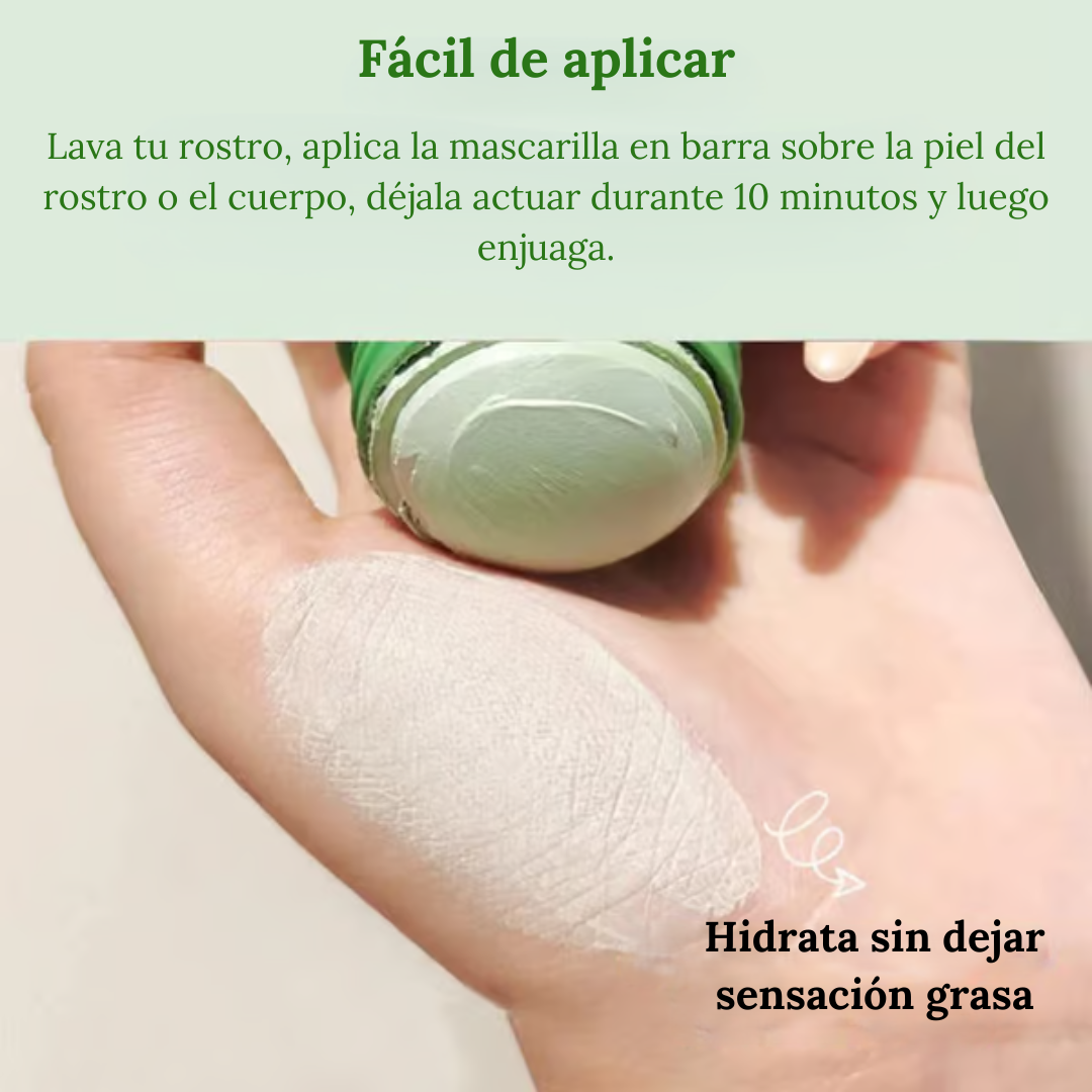 Mascarilla de Té Verde: Limpia Cutis y Puntos Negros (OFERTA 2X1 🎁)