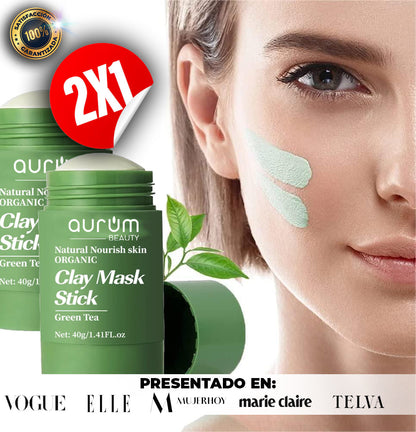 Mascarilla de Té Verde: Limpia Cutis y Puntos Negros (OFERTA 2X1 🎁)