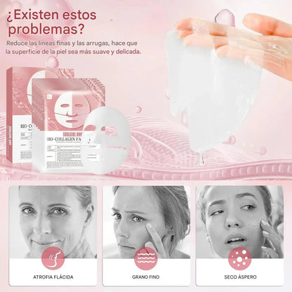 Máscarilla de Colágeno con Efecto Rejuvenecedor - PROMO X4