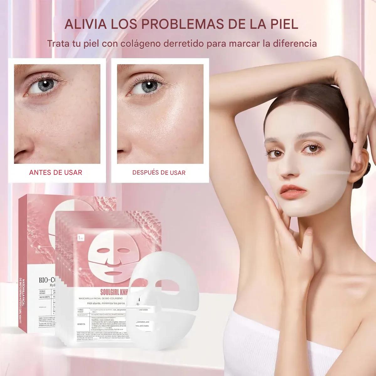 Máscarilla de Colágeno con Efecto Rejuvenecedor - PROMO X4