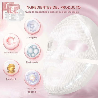 Máscarilla de Colágeno con Efecto Rejuvenecedor - PROMO X4