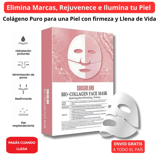 Máscarilla de Colágeno con Efecto Rejuvenecedor - PROMO X4 +REGALO🎁
